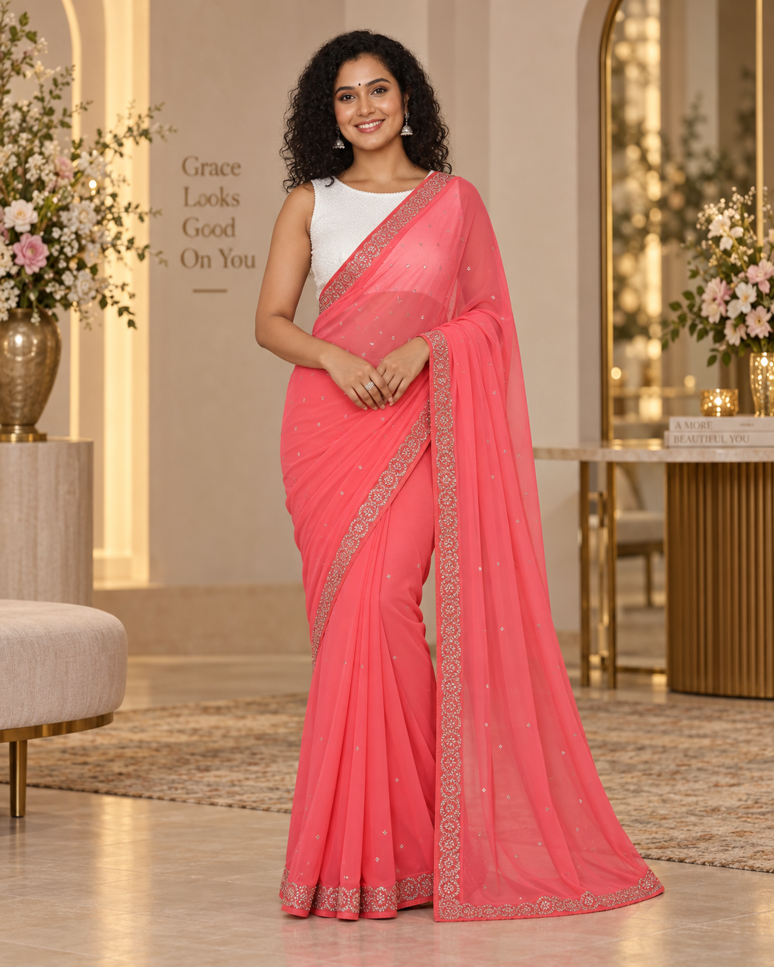 Rajkumari Crimson Bridal Banarasi