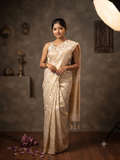 Divyanka Cream Banarasi Brocade