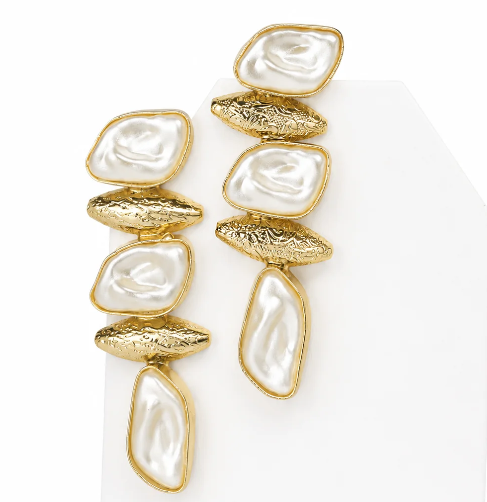 Celestial Pearl Hoops