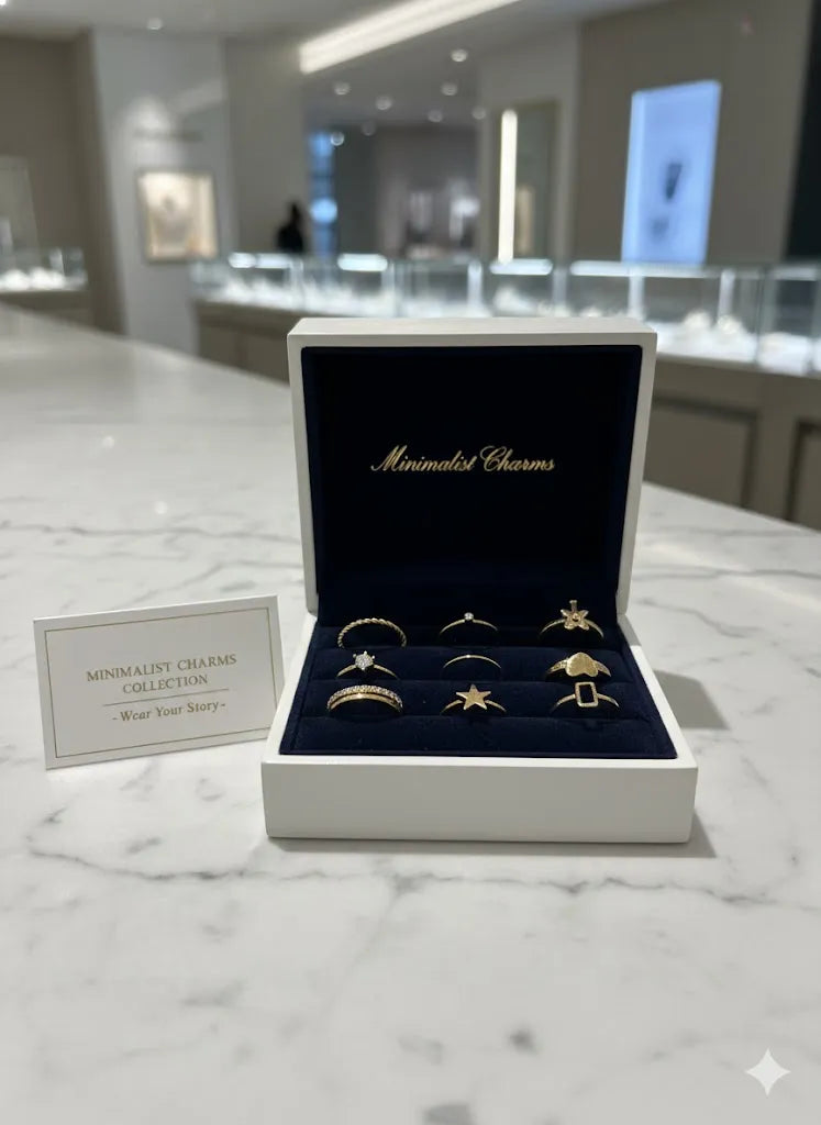 Golden Celeste Ring Set