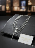 Dual Chain Bar Pendant Necklace