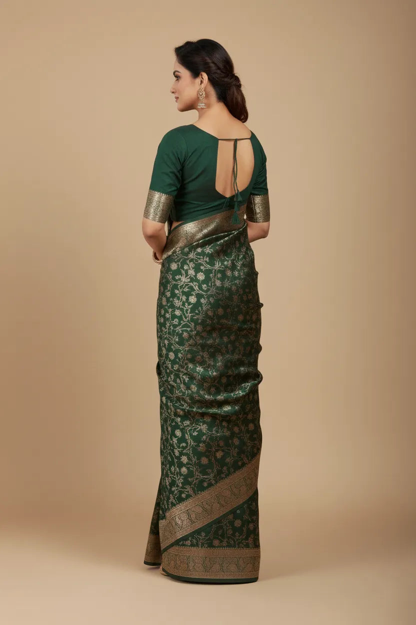 Mayura Emerald Banarasi Silk Saree