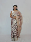 Ahalya Cream Handwoven Saree