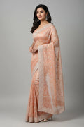 Mrinalini Peach Brocade Banarasi