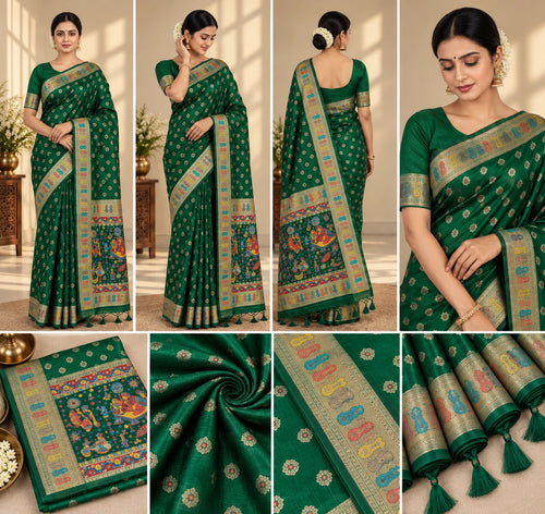 Anushka Green Banarasi Charm