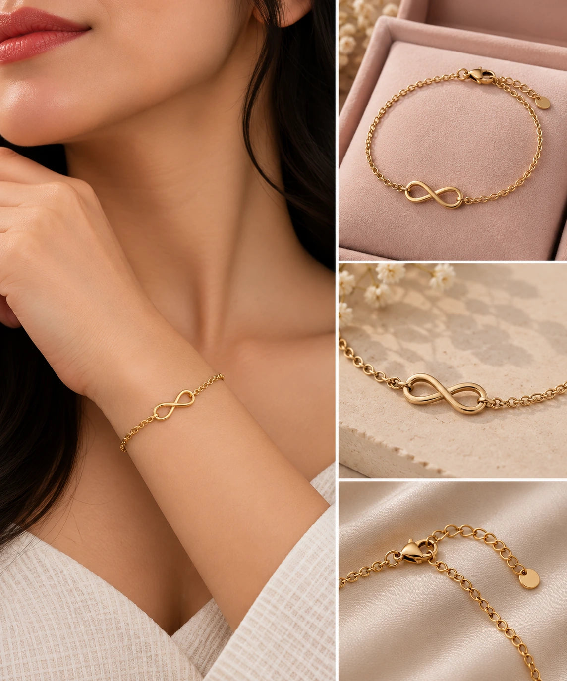 Infinity Link Chain Bracelet