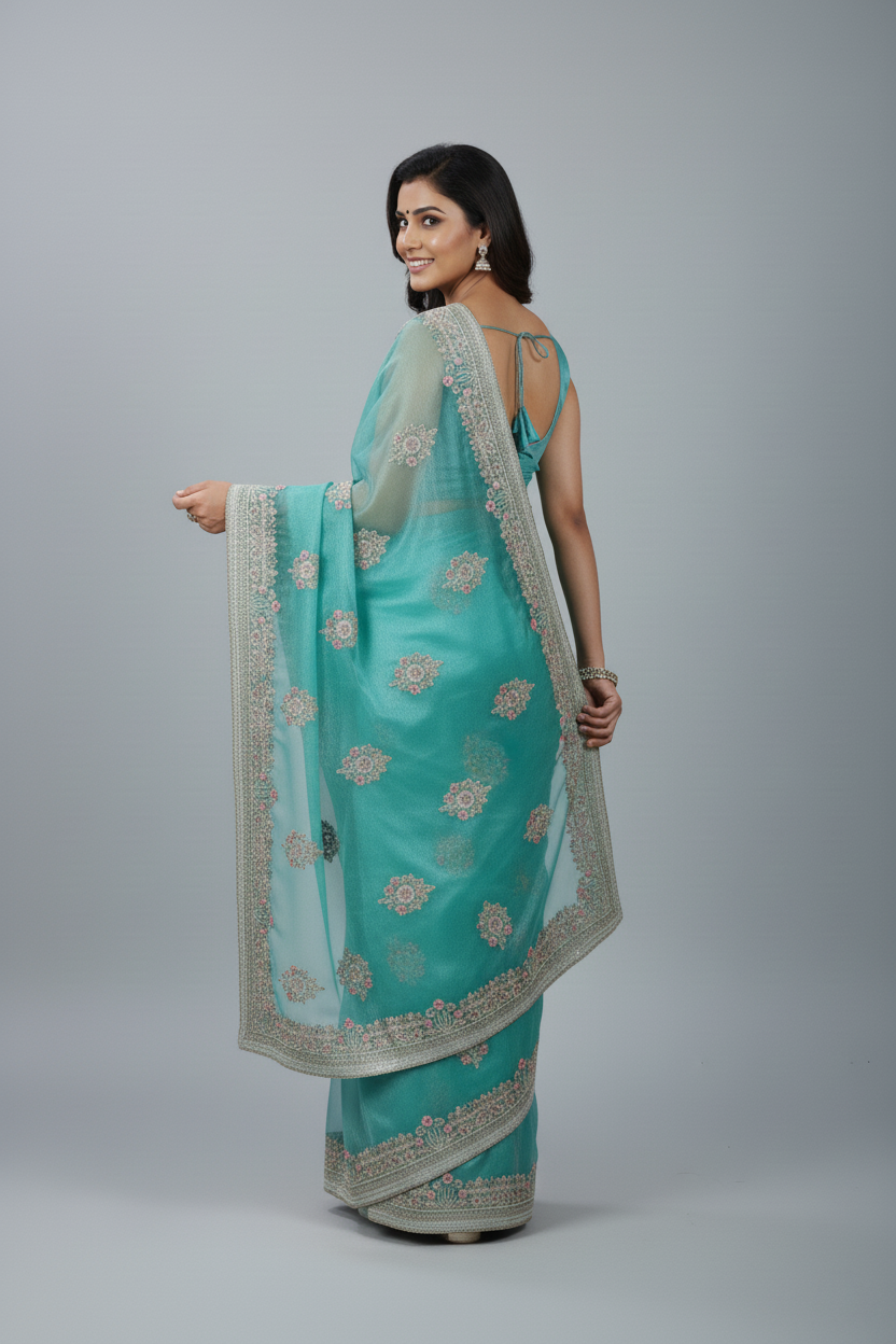 Chitrangada Light Green Banarasi Silk