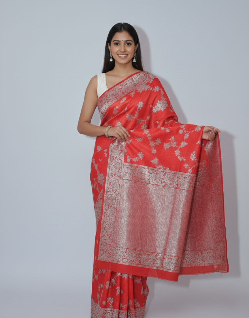 Meera Ruby Kanjivaram Weave
